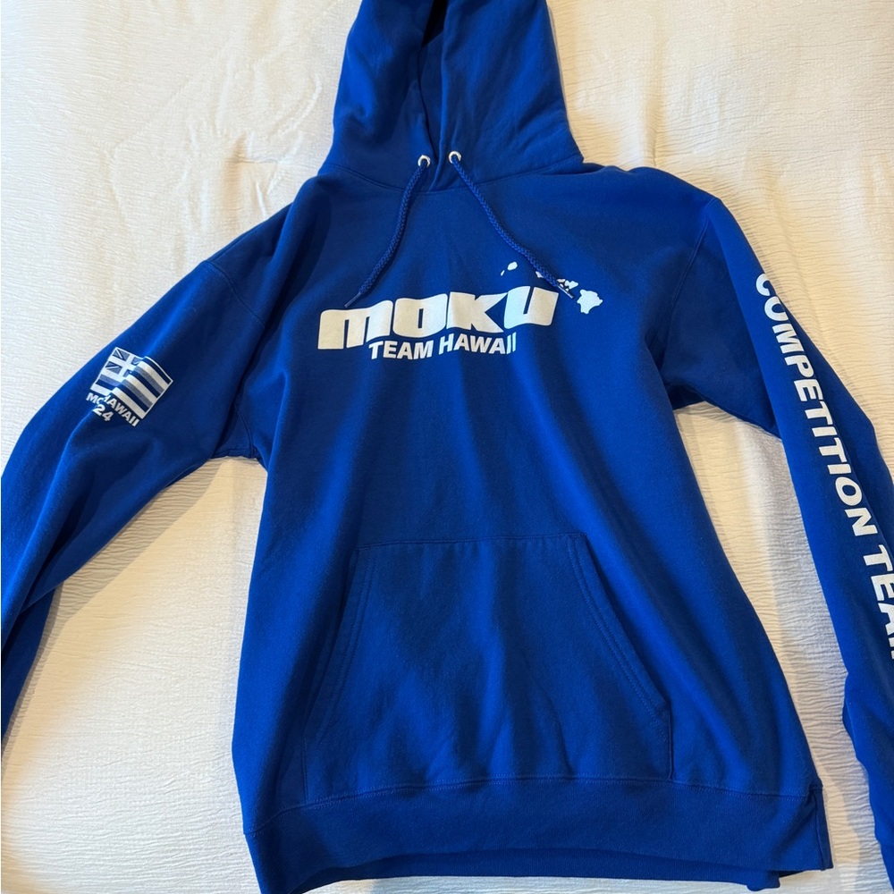 Hanes Moku Team Hawaii Blue Hoodie